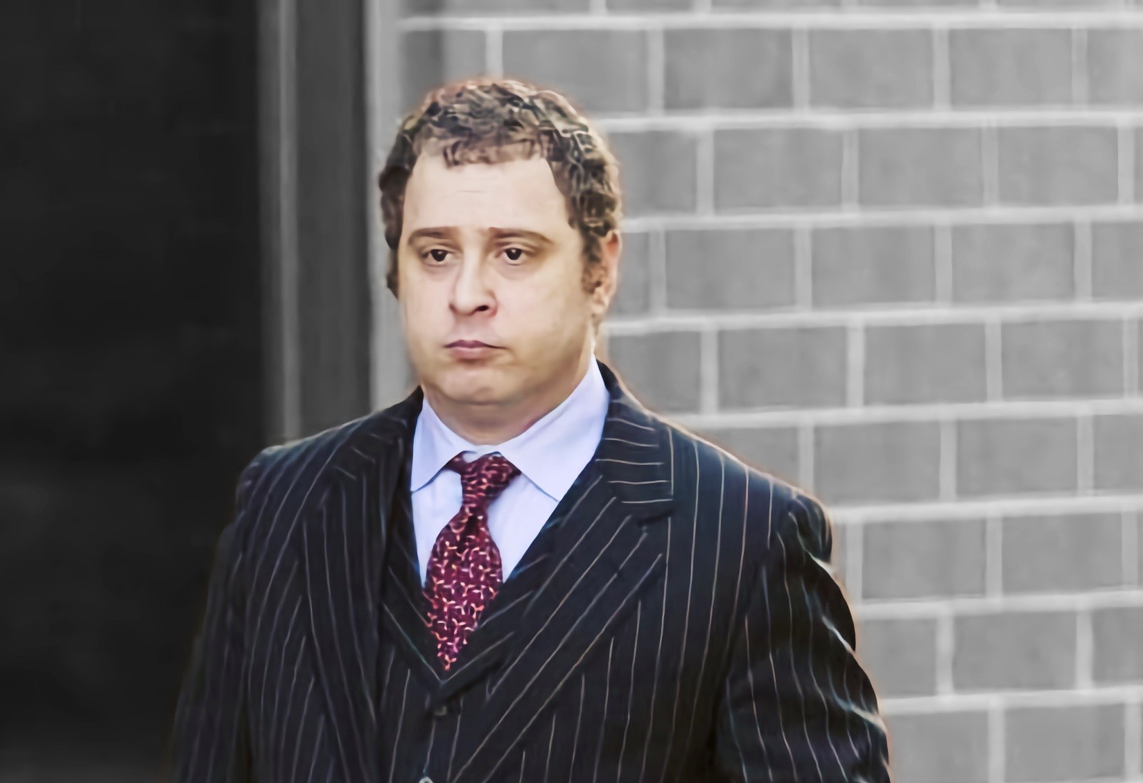 Attorney Joshua Smith arriving at court